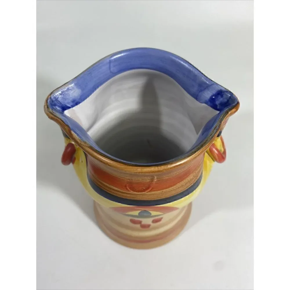 ‎Vintage Art Pottery MCM Italian Italy Vase Handpainted Bitossi?